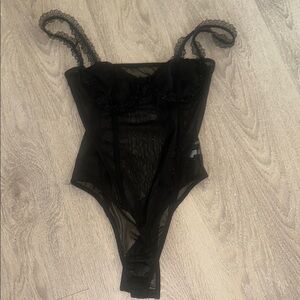 Black Sheer Bodysuit